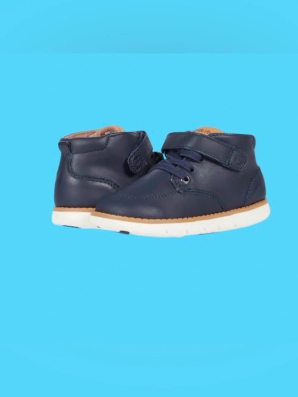 STRIDE Rite NAVY Leather SRTech Quinn Leather Boots boys shoes size 8